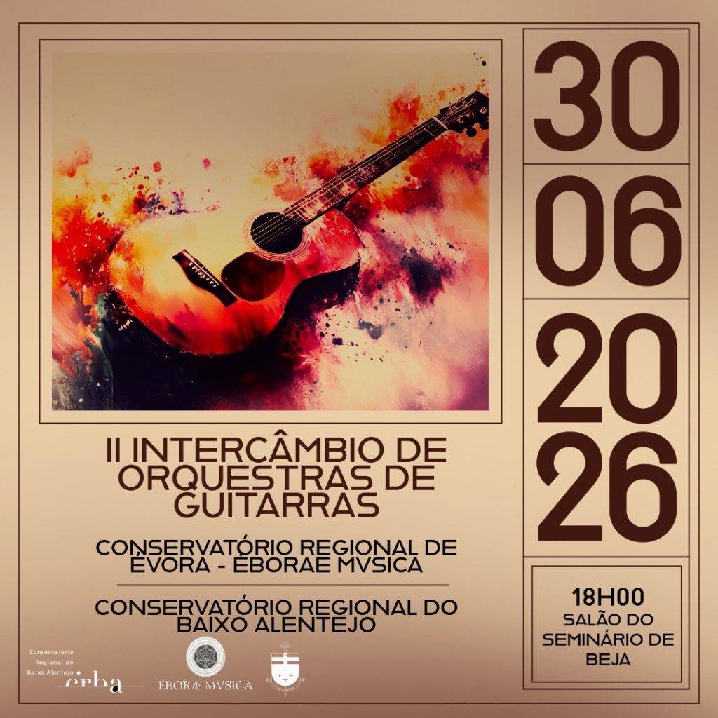 Cartaz Intercâmbio de Guitarras 30 junho 2026